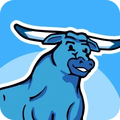 Blue Ox mascot logo