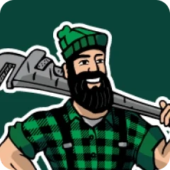 Paul Bunyan mascot illustration